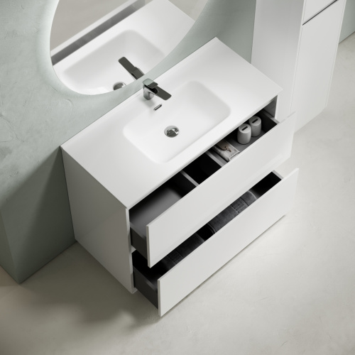 Тумба под раковину Sancos Libra Floor LB100FW 100х50 напольная цвет белый - фото 5